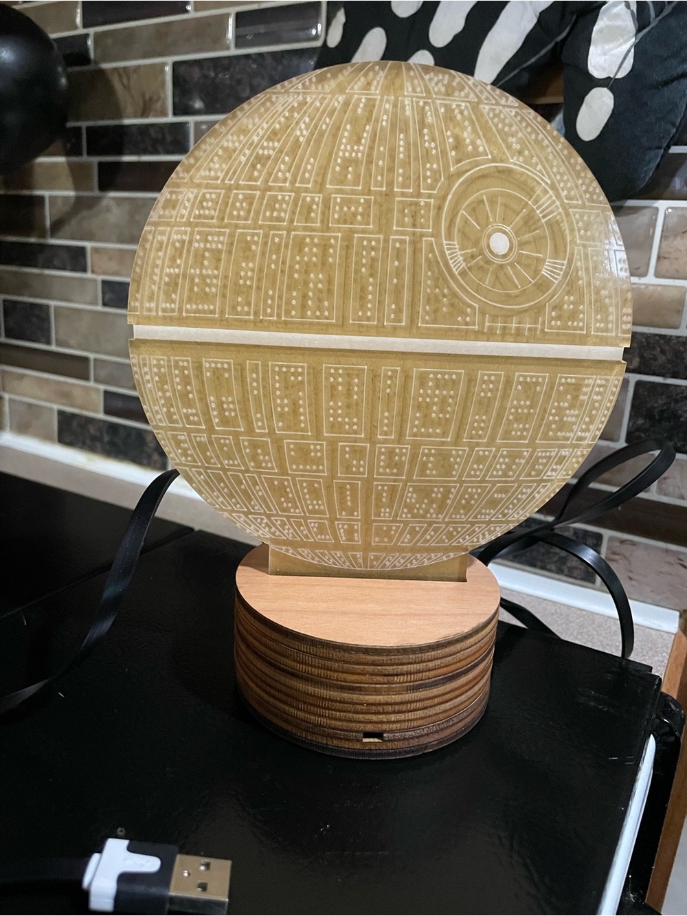 Star Wars Death Star Color-Changing LED Lamp - Picture 6 of 10